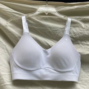 Champion white athletic sports bra, size large
